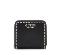 Guess - Familia: ranura para tarjetas de crédito. Compartimento principal con bolsillo interior para monedas con botón. Texto logotipo frontal. Medidas 11 x 9 x 2 cm. Negro TU BLA