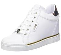 GUESS Faster, Zapatillas Mujer, Blanco Opulento Jardín, 37.5 EU