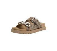 GUESS FATEMA2, Sneaker Mujer, Beige/marrón, 39 EU