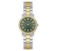 GUESS Fawn Reloj de Mujer de Acero Inoxidable, Multicolor, Dorado, Clásico