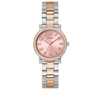 Guess Fawn Reloj de Mujer de Acero Inoxidable, Multicolor, Oro Rosa, Pulsera