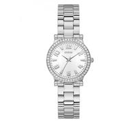 Guess Fawn Reloj de Mujer de Acero Inoxidable, Plateado, Clásico