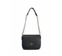 Guess Bolso de hombro Fedora Flap para mujer, negro, talla única