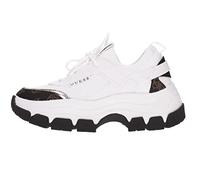 Guess FL8BYDSMF12WHIBR Zapatillas casual para mujer, Color White Brown, Talla 40