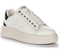 GUESS Flpviblea12 Elbina 4G Logo Plataforma Zapatillas Blancas Marrón Mujer Ru 3