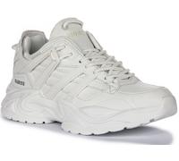 GUESS Fltbellel12 Belluna Sobrepuesto Cordones Mujer Zapatillas Blancas GB 3-8