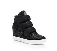 Guess Fosca, Zapatillas Altas Mujer, Negro (Nero), 41 EU