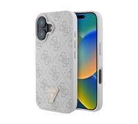 Guess Funda 4G Rhinestone Triángulo Metal Logo Rosa - iPhone 16