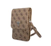 Guess Funda Bolso Cartera de Piel Modelo 4G Marrón con Logo Triángulo GUWBP4TMBR