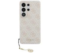 Guess Funda Clásica Galaxy S26 Ultra Cuero Rosa MagSafe Cadena Color Oro