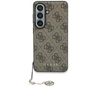 Guess Funda Clásico Galaxy S26 Piel Artificial Marrón Magsafe Con Cadena Dorado