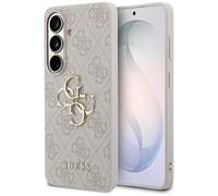 Guess Funda Galaxy S26 De Cuero Sintético Rosa Dorado 4G Gran Logo De Metal