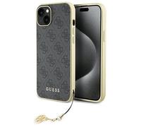 Guess Funda GUHCP15MGF4GGR para iPhone 15 Plus 6.7 Funda rígida Gris Colección 4G Charms
