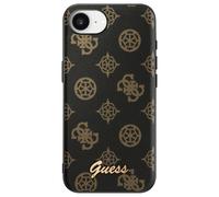 Guess Funda iPhone 16e Peony Script Logo en relieve,