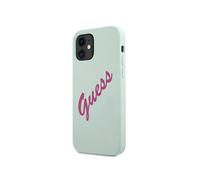 Guess Funda para Apple iPhone 12 Mini Collection Vintage Silicona en TPU, Azul