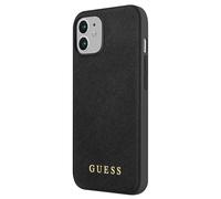 Guess Funda para Apple iPhone 12 Mini Saffiano, Negro