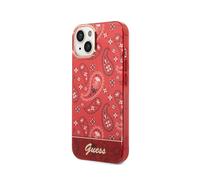 Guess Funda para Apple iPhone 14 TPU Bandana, Rojo