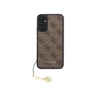 Guess Funda para Galaxy A34 5G Edition 4G Charm con colgante, Marrón
