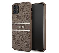 Funda Guess 4G Printed Stripe Marrón - iPhone 11