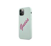 Guess, Funda para iPhone 12 / 12 Pro Colección Vintage Silicona en TPU