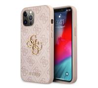 Guess Funda para iPhone 12 Pro MAX 6.7" Rosa GUHCP12L4GMGPI 4G Big Metal Logo