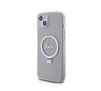 Funda transparente Guess MagSafe Script Logo - iPhone 15 Plus / 14 Plus
