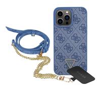 Guess, Funda para iPhone 15 Pro con diseño 4G y logotipo triangular metálico
