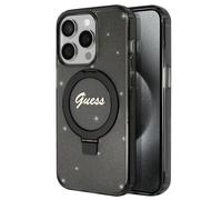 Guess Funda para iPhone 15 Pro Max TPU Ring Stand,