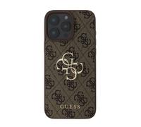 Guess, Funda para iPhone 16 Pro Max con logotipo 4G y monograma en metal