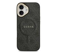 Guess Funda Para Iphone 17 - Carcasa De Polipiel Negra Con Magsafe Y Logo Clásico, Diseño Elegante Y Ajuste Preciso