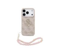 CG MOBILE Guess 4G Strap 4G Classic Logo Carcasa para iPhone 17 Pro (Rosa)