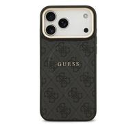 Guess Funda Para Iphone 17 Pro Max - Carcasa De Polipiel Negra Con Magsafe Y Logo Clásico, Diseño Elegante Y Ajuste Preciso