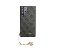 Guess Funda para Samsung Galaxy S24 Ultra Edition 4G Charm con Colgante, Gris