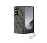 Guess Funda para Samsung Galaxy Z Fold 6 Edition 4G Charm con Colgante, Marrón