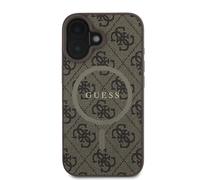 Guess Funda protectora para iPhone 16 Plus Printed 4G, Marrón