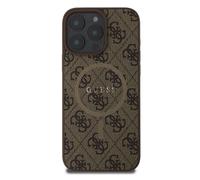 Guess Funda protectora para iPhone 16 Pro Printed 4G, Marrón
