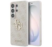 Guess Funda Rosa Galaxy S26 Ultra Cuero Sintético Gran Logo Color Dorado Metal