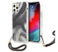 Guess funda tpu gris mármol, para apple iphone 12 pro max, guhcp12lks