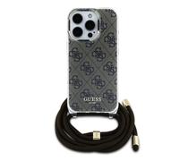 Guess, Funda trasera para iPhone 16 Pro con correa de hombro impresa IML 4G