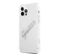 Guess Funda Vintage Script Silver Logo para iPhone 12 / iPho