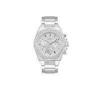 Guess Fury GW0899G1 - Reloj de Pulsera para Hombre con circonitas en Color Plateado y Correa de Acero Inoxidable (Resistencia al Agua: 5 Bares, diámetro de la Caja: 50 mm)
