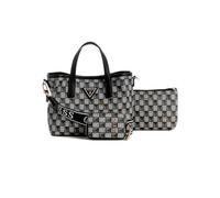 GUESS G Wave Mini Tote, Bolso de Mano Mujer, Logotipo Negro, One Size