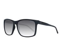 GUESS Gafas de Sol Hombre Negro Mate/Ahumado Espejo Negro Mate/Ahumado Baño Bambú Redondo Montaje en Suelo M