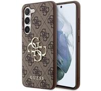 Guess Galaxy S24 Plus - Carcasa trasera para Samsung Galaxy S24 Plus, logotipo 4G, color marrón