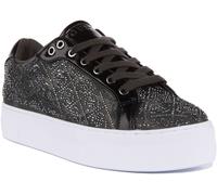 Guess Garmini Zapatos Con Rhinestones Camogreen Para Mujeres UK 3 - 8