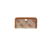 GUESS Monedero Audrey Logo SLG Zip Around Wallet Latte Logo marrón