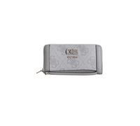 GUESS Monedero Karnilla Logo Large Zip Around Wallet Dark Taupe Logo marrón Topo
