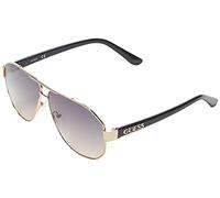 Guess Gafas de sol GF6145 Piloto 61 mm – Gradiente dorado/negro/gris (32B)
