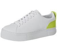 Guess Giaa5 - Zapatos con Cordones para Mujer, White Lime, 39 EU