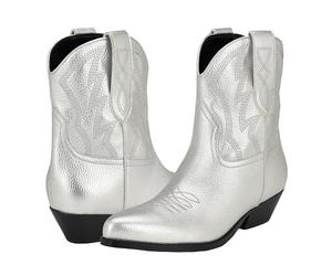 GUESS Ginette, Botas Cortas al Tobillo Mujer, Silver 040, 41 EU